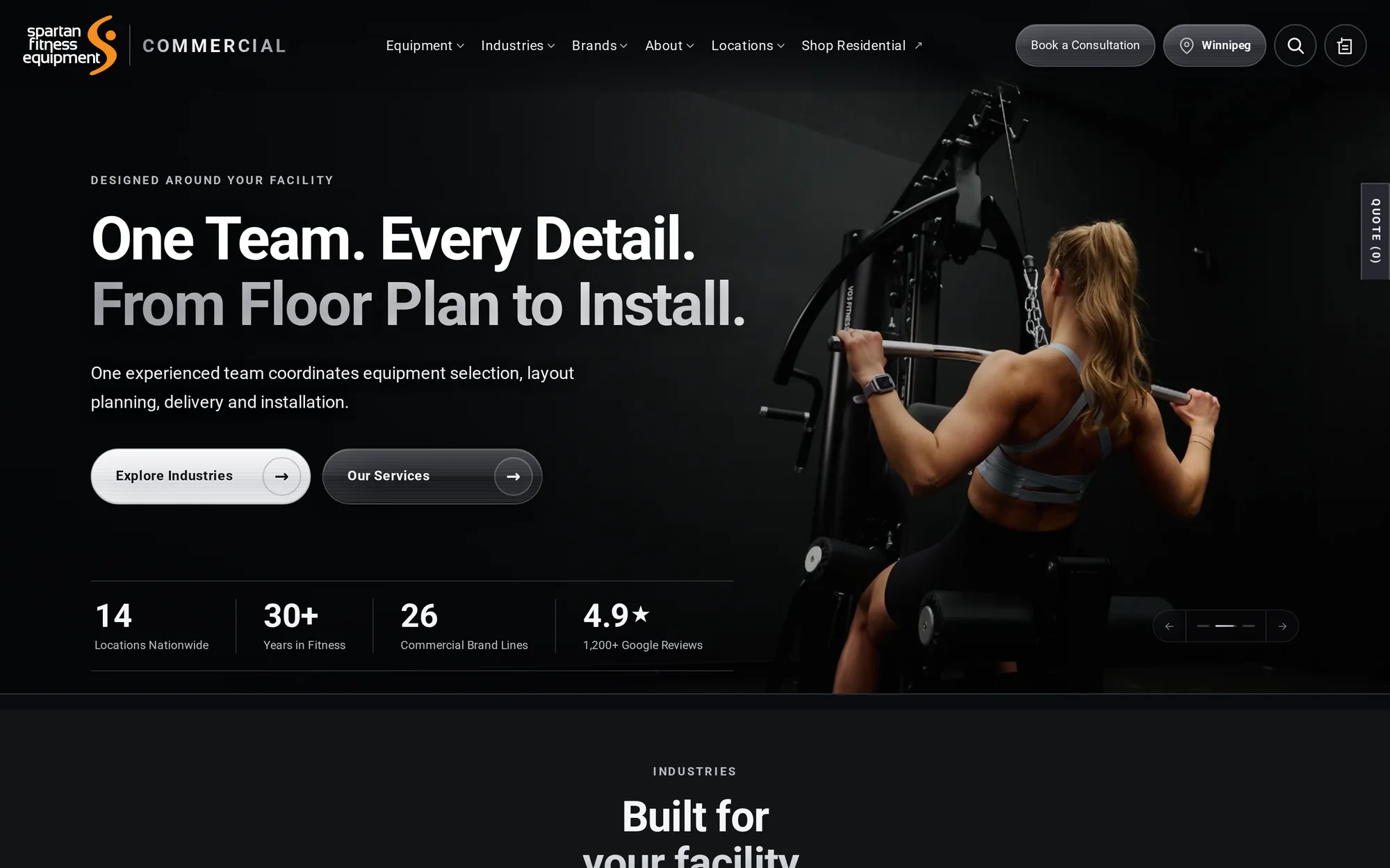 Spartan Commercial homepage