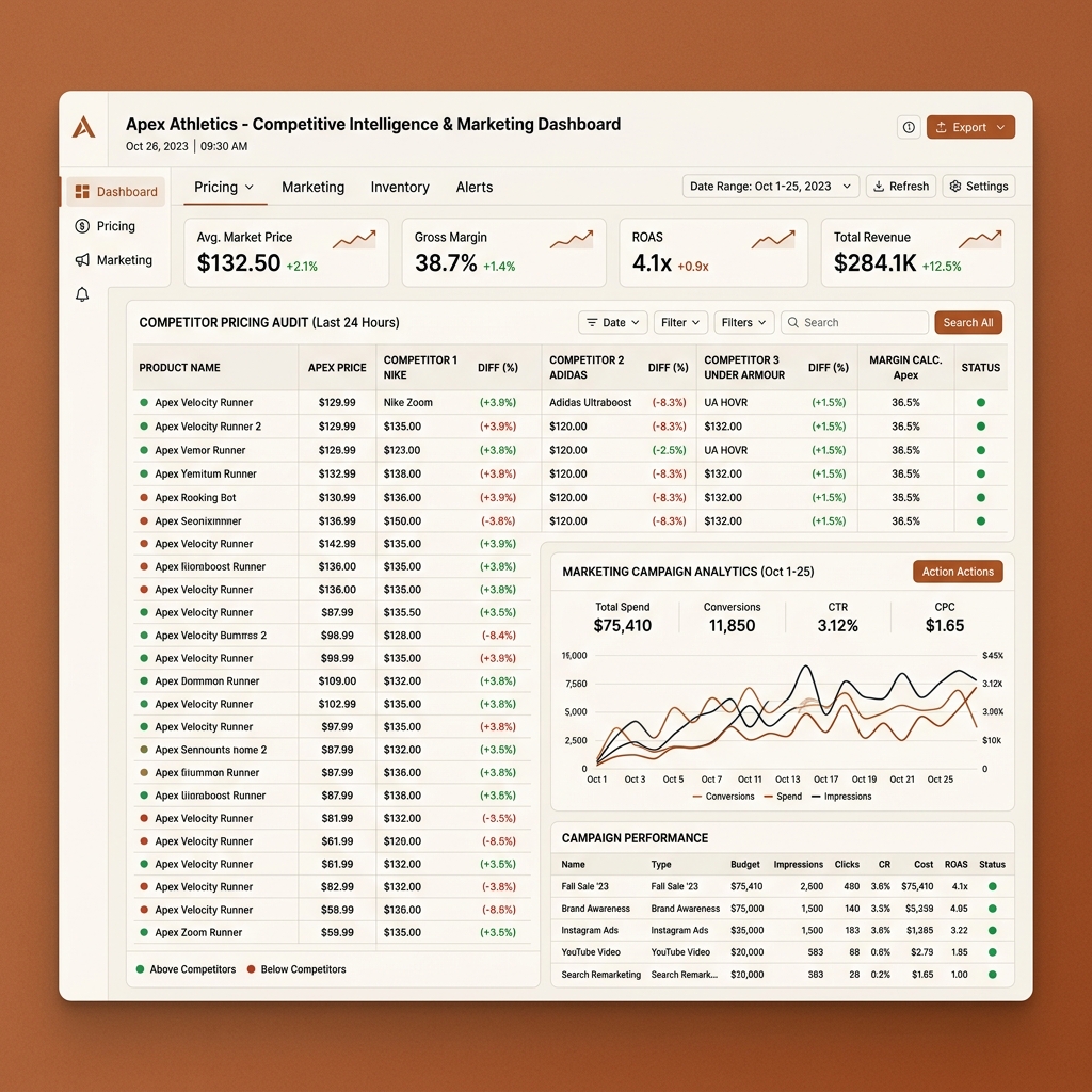 AI-Assisted Competitor Pricing Audit & Market Position Analysis